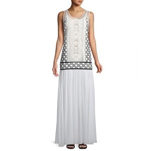 Tory Burch Helena Georgette Drop-Waist Dress - Size 2